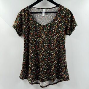 LuLaRoe Classic Tee Kaleidoscope Print Scoop Neck T-Shirt – Size XS